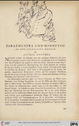 10: Zarathustra und Winnetou : oder der sächsische Mensch