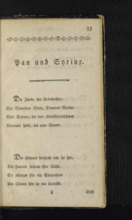 Pan und Syrinx.