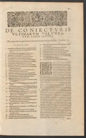 De Coniecturis Ultimarum Voluntatum, Liber Sextus.
