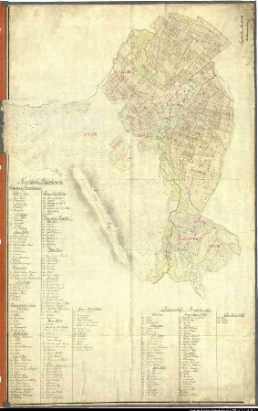 Landesaufnahme des Fürstbistums Osnabrück VII Amt Wittlage - Hunteburg Bl. 1 g Kirchspiele: Lintorf, Barkhausen Feldmark: Angelbeck Ortschaften: Lintorf, Heithöfen, Wimmer, Hördinghausen, Dahlinghausen, Barkhausen, Linne, Rabber, Brockhausen Reinkarte Teil 7: Barkhausen, Linne Ausf.-Art: Farbige Zeichnung auf Karton, auf Leinen aufgezogen Herst.: Johann Wilhelm Du Plat Herst.: Ruperti (Direktion: Johann Ludwig Hogreve) Format: ca. 70 x 110 cm Maßstab: 1 : 3 840