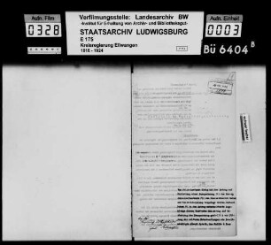Schneiderinnung für den Oberamtsbezirk Gmünd