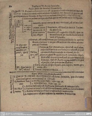 Caput XVIII. De Anima Rational.