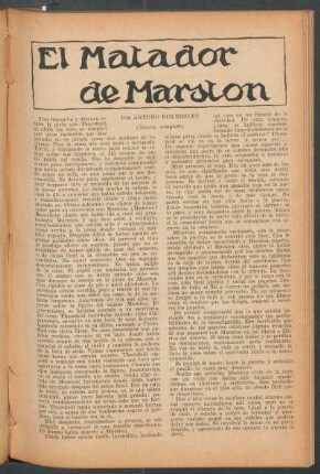 El matador de Marston