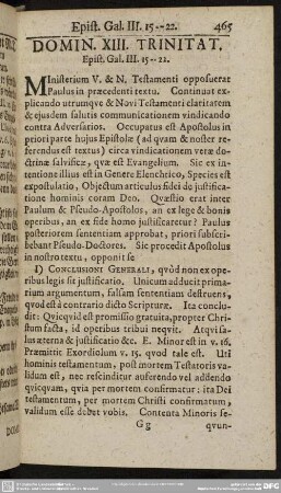 Domin. XIII. Trinitat. Epist. Gal. III. 15-22
