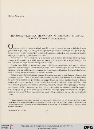 11: Brązowa figurka Silwanusa w zbiorach Muzeum Narodowego w Warszawie