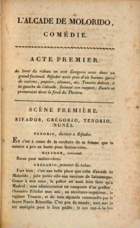 L' alcade de Molorido : comédie en cinq actes et en prose