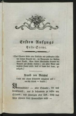 Ersten Aufzugs