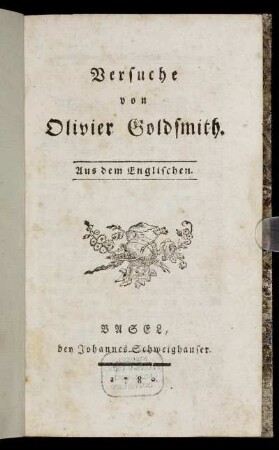 Versuche : Aus dem Englischen