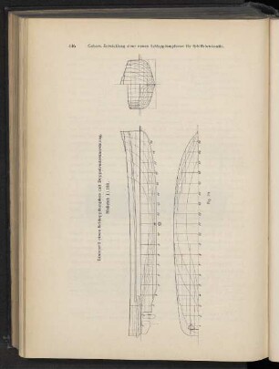 Linienriß eines Schleppdampfers mit Doppelrunderanordnung. Maßstab 1:125. Fig. 29.