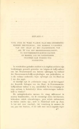 Bijlage C. Nota over de wijze waarop, naar der ondergeteekenden beschouwing, ...