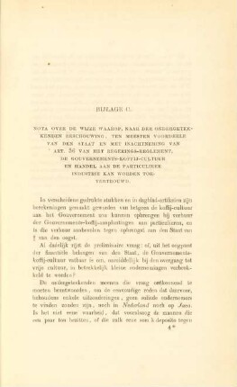 Bijlage C. Nota over de wijze waarop, naar der ondergeteekenden beschouwing, ...
