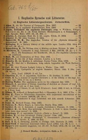 Antiquariats-Katalog. 60. 1897
