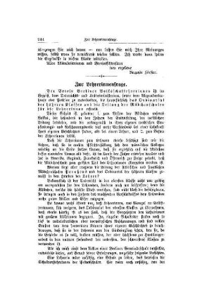 Zur Lehrerinnenfrage