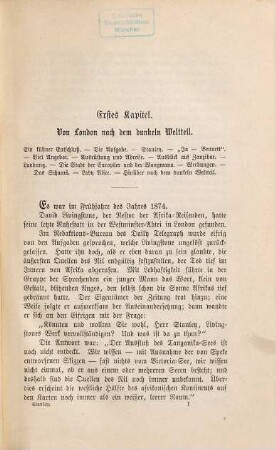 Henry M. Stanleys Reise durch den dunklen Weltteil : Nach Stanleys Berichten für weitere Kreise bearbeitet von Berthold Volz. Mit 54 Abbildungen und einer Karte