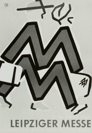 Plakat des Leipziger Messeamtes "Leipziger Messe - Technische Messe und Mustermesse"