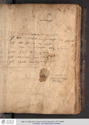 handschriftlicher Vermerk