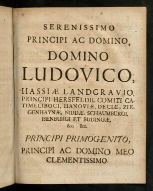 2r-4v, Serenissimo Principi Ac Domino ...