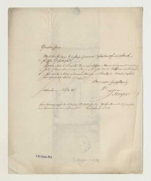 Brief von Joseph Meyer an Joseph Heller