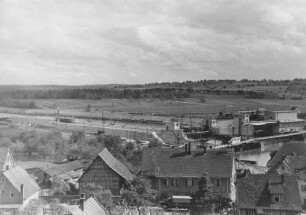 Staustufen-Schleusenbaustelle Hessigheim