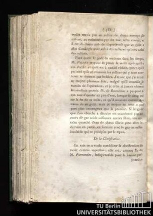 De la clarification