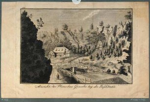 Ansicht des Plauenschen Grundes mit der Buschmühle und der Hegereiterbrücke, aus Weinarts Topographischer Geschichte der Stadt Dresden 1777-1781