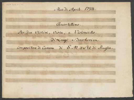 Quartette; vl (2), vla, vlc; A-Dur; G 227; op. 48,2