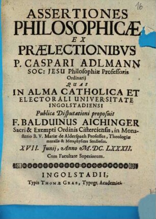 Assertiones Philosophicae