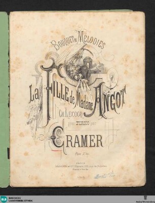 La fille de Madame Angot de Ch. Lecocq