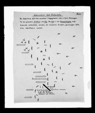 Planung im Raum Vaihingen an der Enz; Abbrechen des Gefechts und Rückzug (schematisierte Skizze des Abbruchs mit Erläuterung)