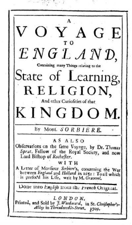 A voyage to England