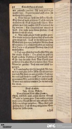 Buß-Lieder.