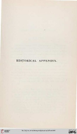 Historical appendix