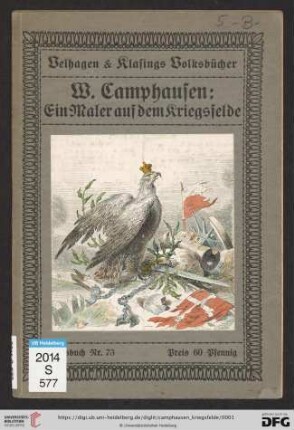 Band 73: Velhagen & Klasings Volksbücher: Ein Maler auf dem Kriegsfelde : Düppel und Alsen 1864; illustriertes Tagebuch