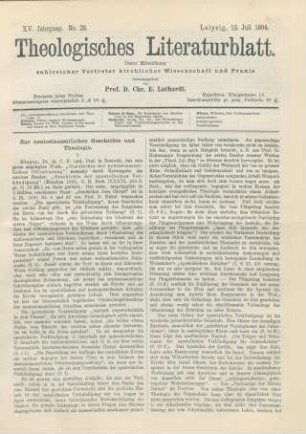 329-332 Zur neutetsamentlichen Geschichte und Theologie