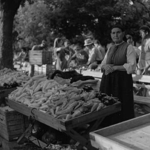 Markttag in der Altstadt Plowdiw in Bulgarien