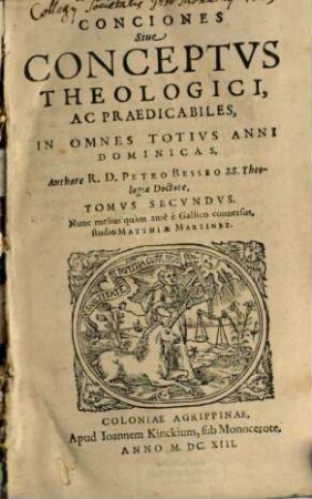 Conciones Siue Conceptvs Theologici, Ac Praedicabiles, In Omnes Totivs Anni Dominicas, 2