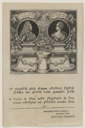 Doppelbildnis des Avgvst Wilhelm und der Elisab. Soph. Mar.