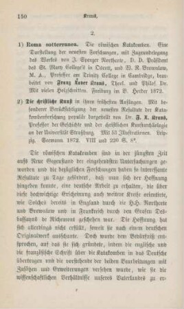 150-159 [Rezension] Northcote, James Spencer, Roma sotterranea