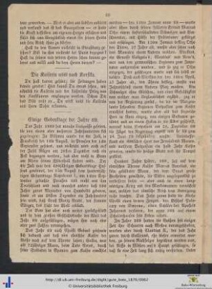 Die Kaiserin reist nach Korsika.