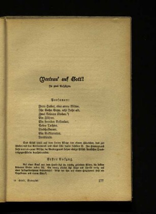 Vertrau´auf Gott!