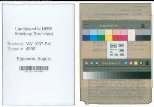Entnazifizierung August Eppmann , geb. 09.08.1907 (Gelderheber)