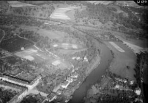 Dessau, Stadtrand, Sportplatz, Mulde