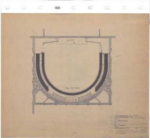 Troost, Paul Ludwig; München, Arcisstr. 12; Führerbau der NSDAP - Konzertsaal, Empore (Grundriss)