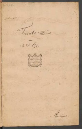 Tokkaten; cemb; fis-Moll; BWV 910