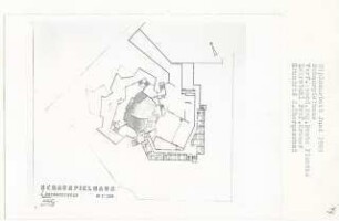 Schauspielhaus, Berlin-Tiergarten (Diplomarbeit bei Willy Kreuer): Grundriss 2. Obergeschoss 1:200