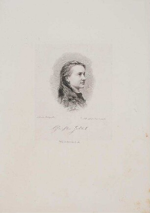 Bildnis von Christine Hebbel (1817-1910)