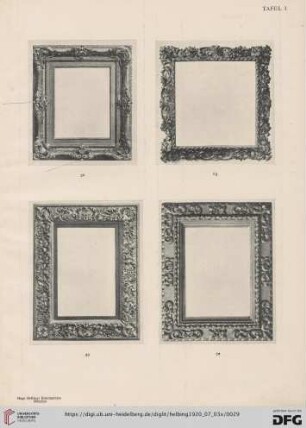 Tafel I-IV