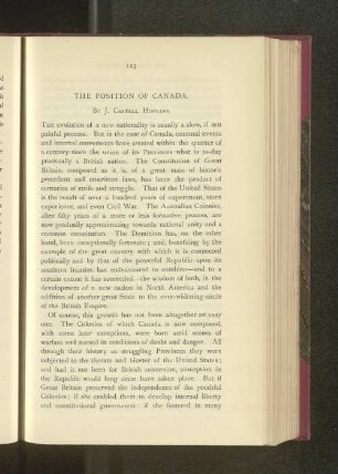 The Position of Canada.