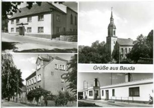 Bauda. Kirche und Gaststätte Zum Löwen