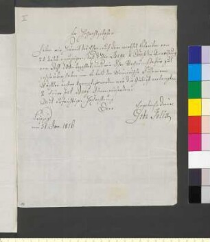 Brief von Felix, Gebrüder an Goethe, Johann Wolfgang von